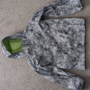 North Face Rain Coat kids size Large (14/16) gray camouflage